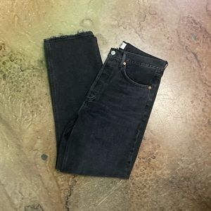 NWT AGOLDE 90s STRAIGHT JEAN IN BLK SZ 23